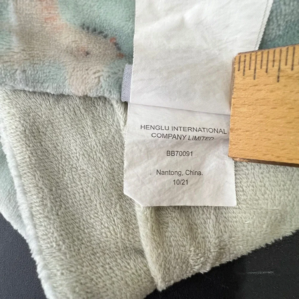 Cupcakes and Cashmere Animal Baby Blanket Striped Plush Soft 29x38